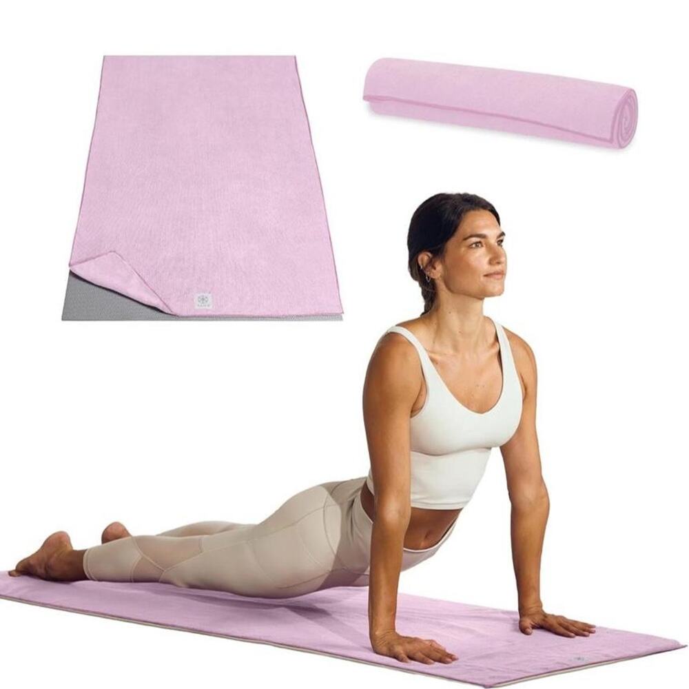 Gaiam yoga mat towel new pink